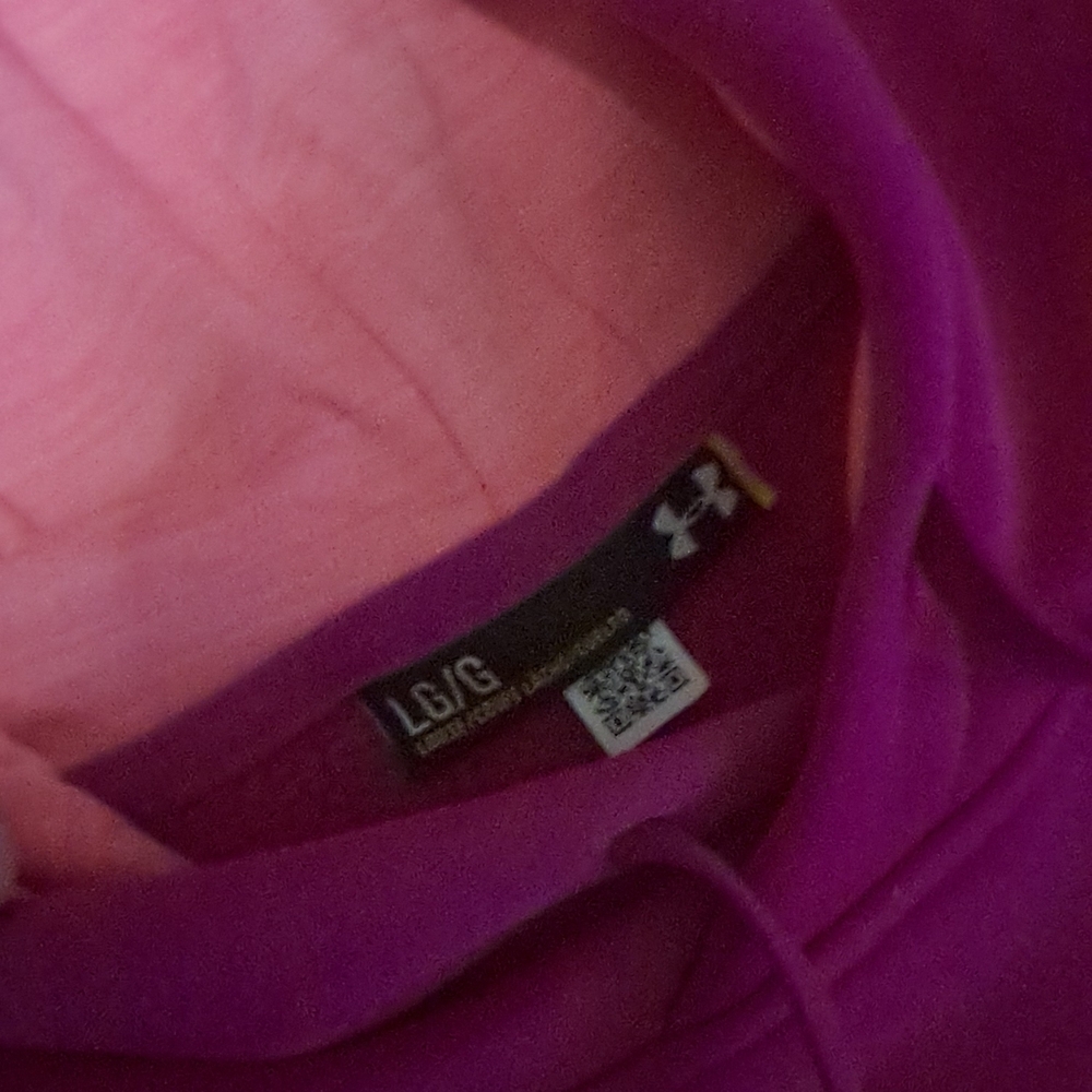 Under Armour Womens Magenta and Peach Hoodie - Picture 2 of 2